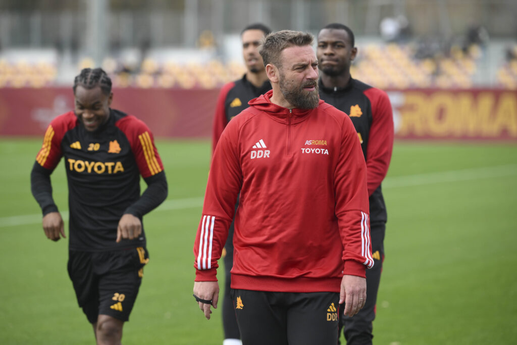 de rossi retato Sanches AS Roma Training Session