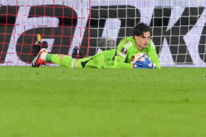 Svilar Feyenoord v AS Roma: Playoff First Leg - UEFA Europa League 2023/24