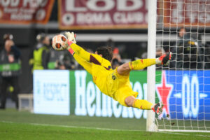 Svilar AS Roma v Feyenoord: Knockout Round Play-offs Second Leg - UEFA Europa League 2023/24