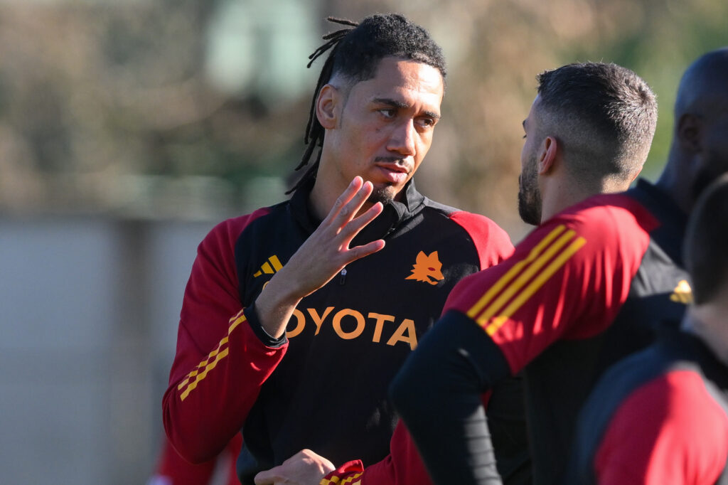smalling spinazzola AS Roma Training Session &amp; Press Conference