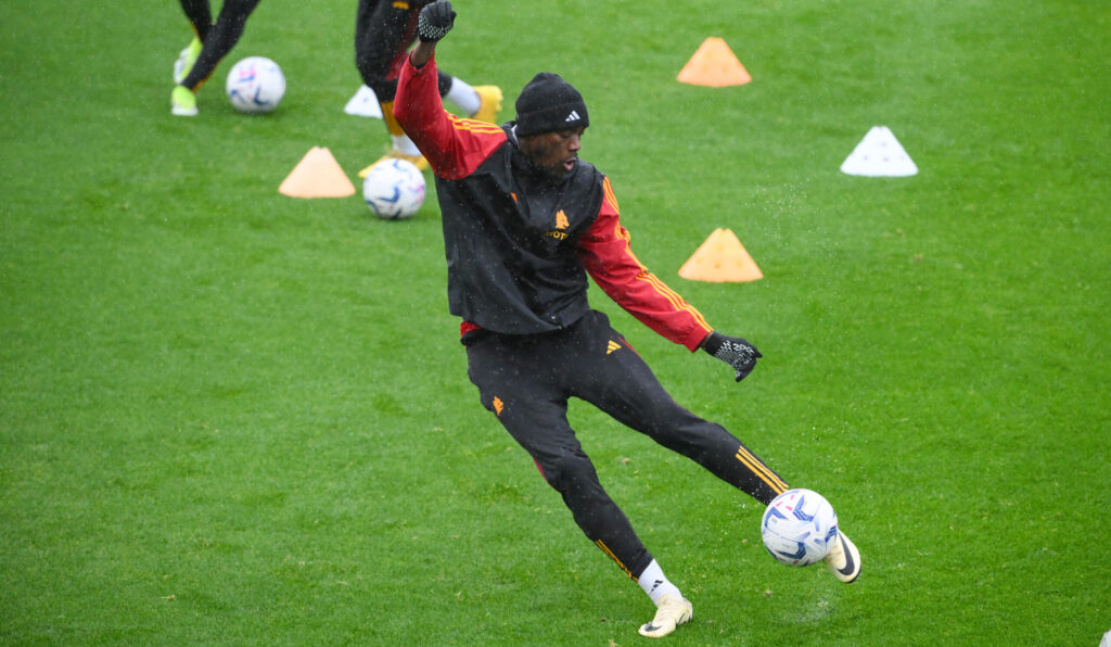 Abraham AS Roma Training Session
