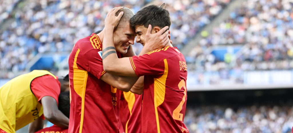 Dybala Kristensen SSC Napoli v AS Roma - Serie A TIM