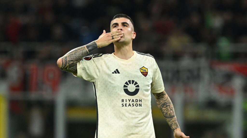 Mancini AC Milan v AS Roma: Quarter-Final First Leg - UEFA Europa League 2023/24