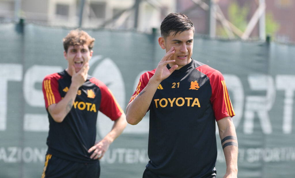 AS Roma Training Session dybala baldanzi