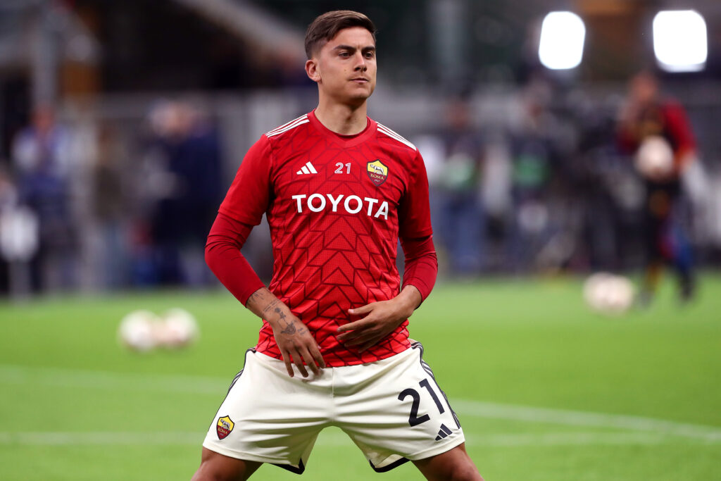 Dybala AC Milan v AS Roma: Quarter-Final First Leg - UEFA Europa League 2023/24