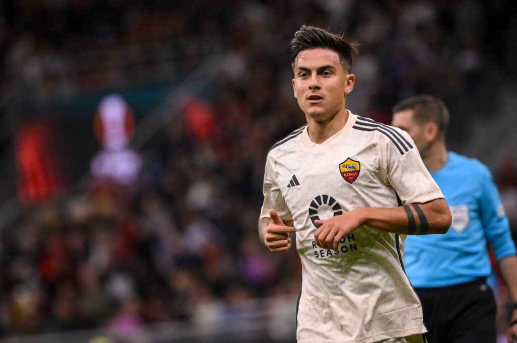 Dybala AC Milan v AS Roma: Quarter-Final First Leg - UEFA Europa League 2023/24