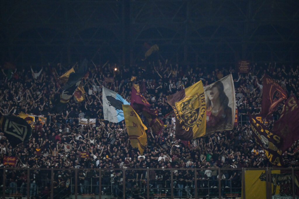 Tifosi AC Milan v AS Roma: Quarter-Final First Leg - UEFA Europa League 2023/24