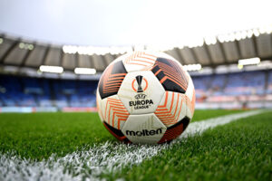 Pallone Europa League AS Roma v AC Milan: Quarter-Final Second Leg - UEFA Europa League 2023/24