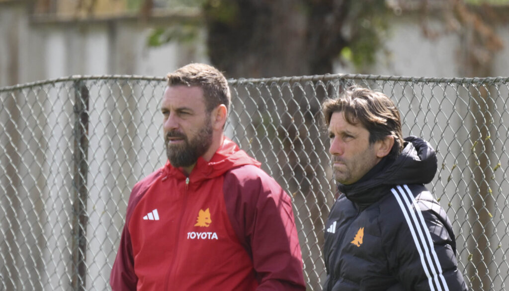 De Rossi e Guidi AS Roma Training Session