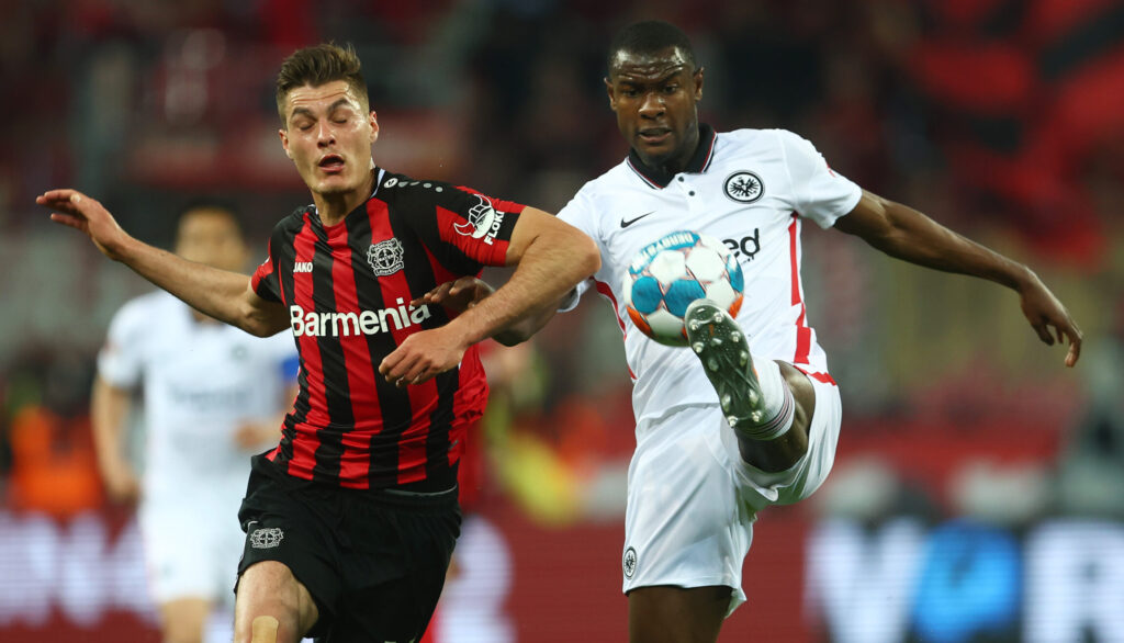 Schick Ndicka Bayer 04 Leverkusen v Eintracht Frankfurt - Bundesliga