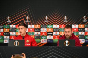 AS Roma Training Session And Press Conference - UEFA Europa League 2023/24