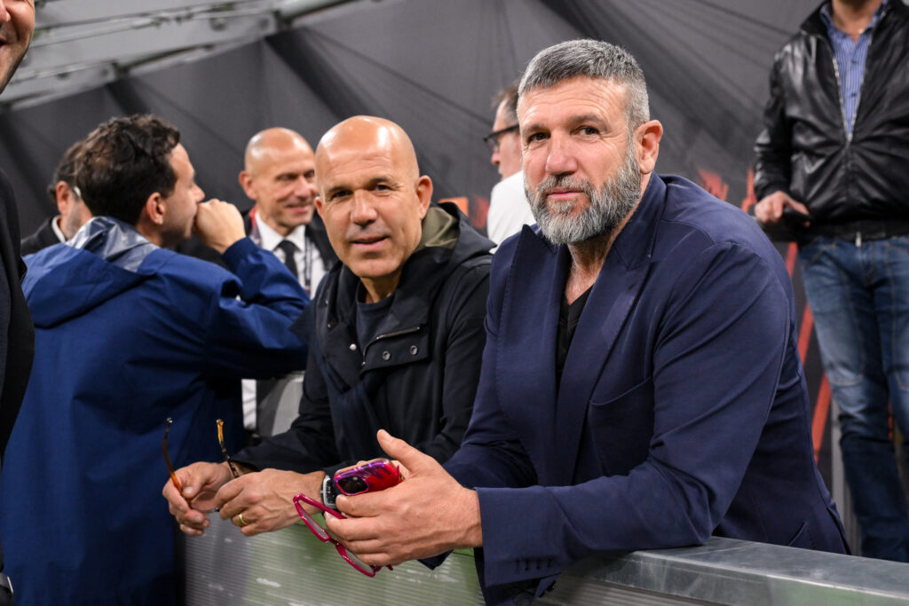 Di Biagio Candela AC Milan v AS Roma: Quarter-Final First Leg - UEFA Europa League 2023/24