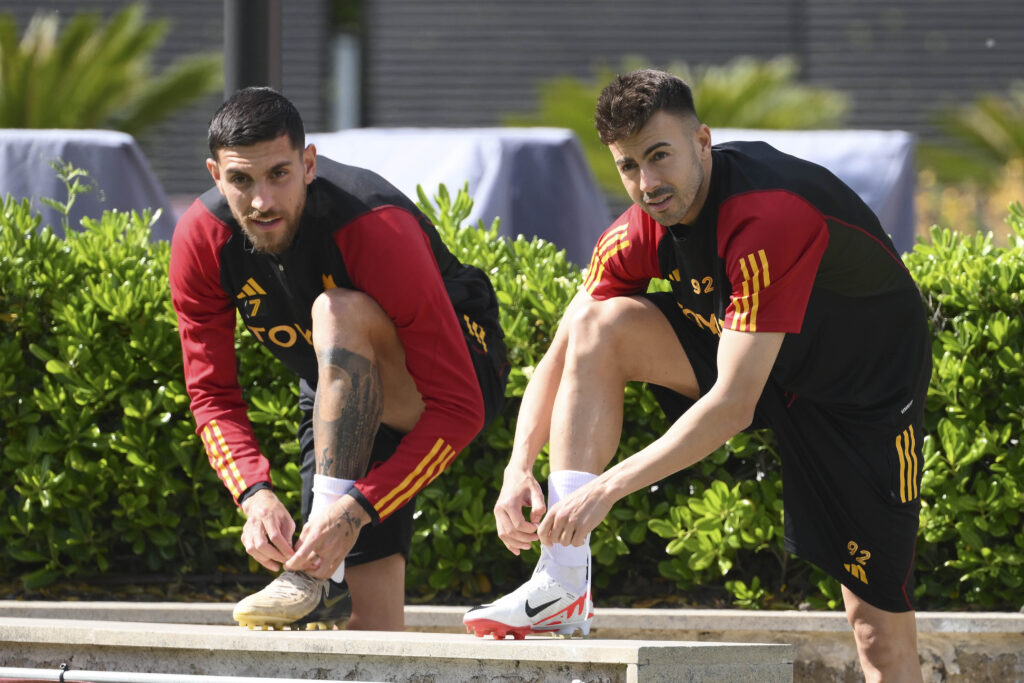 pellegrini el shaarawy AS Roma Training Session