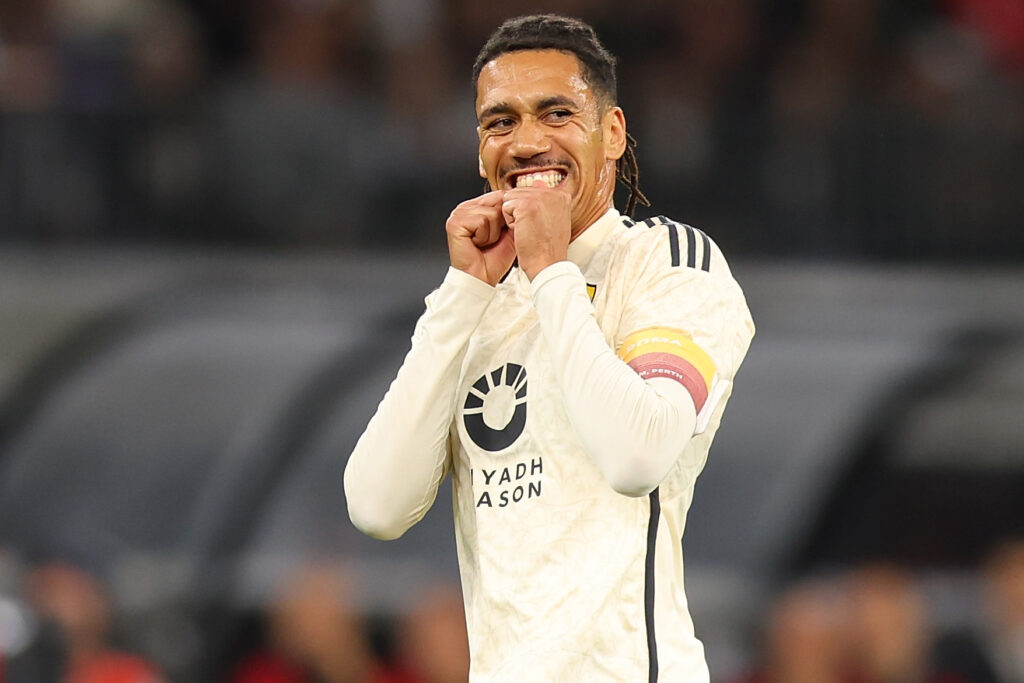 Smalling AC Milan v AS Roma