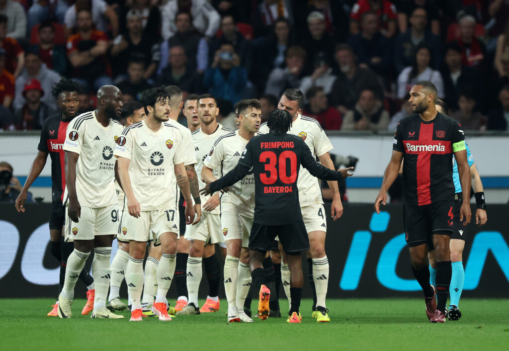 frimpong Bayer 04 Leverkusen v AS Roma: Semi-Final Second Leg - UEFA Europa League 2023/24