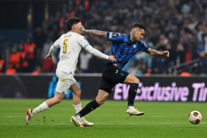 Scamacca Olympique de Marseille v Atalanta BC: Semi-Final First Leg - UEFA Europa League 2023/24