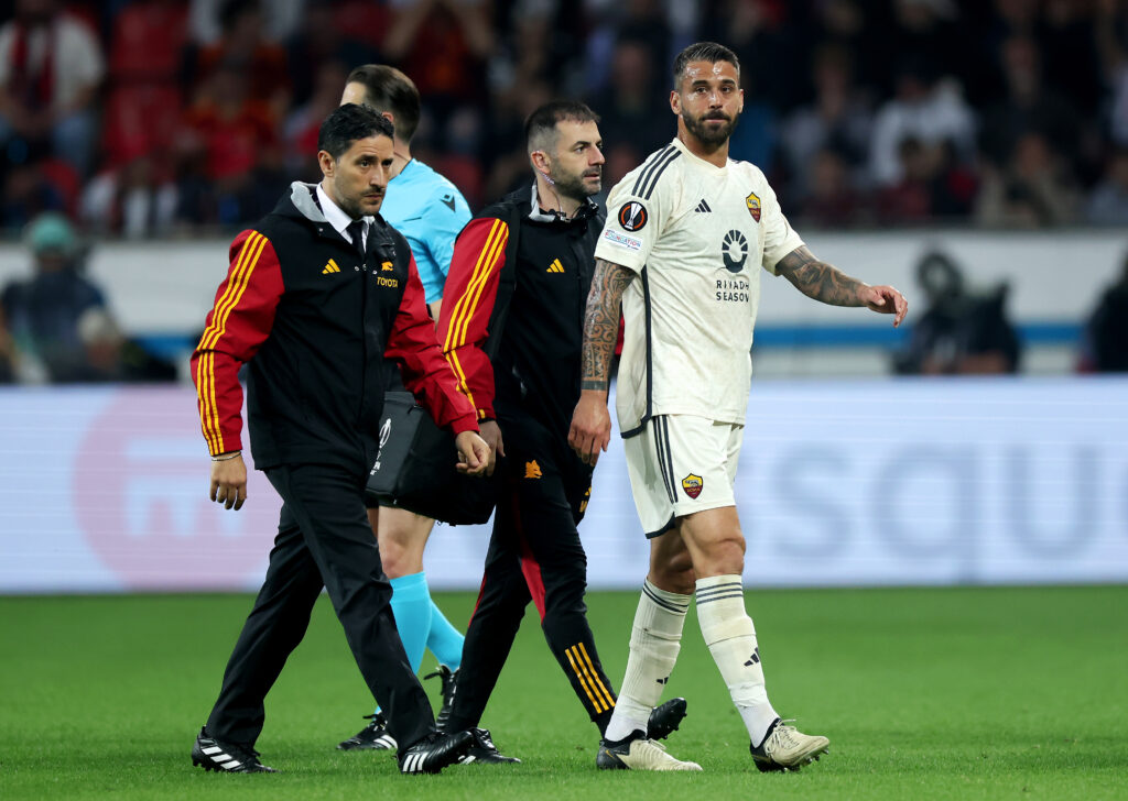 Spinazzola Bayer 04 Leverkusen v AS Roma: Semi-Final Second Leg - UEFA Europa League 2023/24