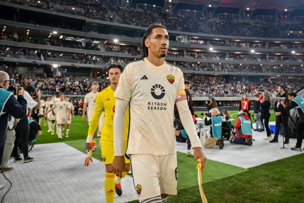 Smalling AC Milan v AS Roma