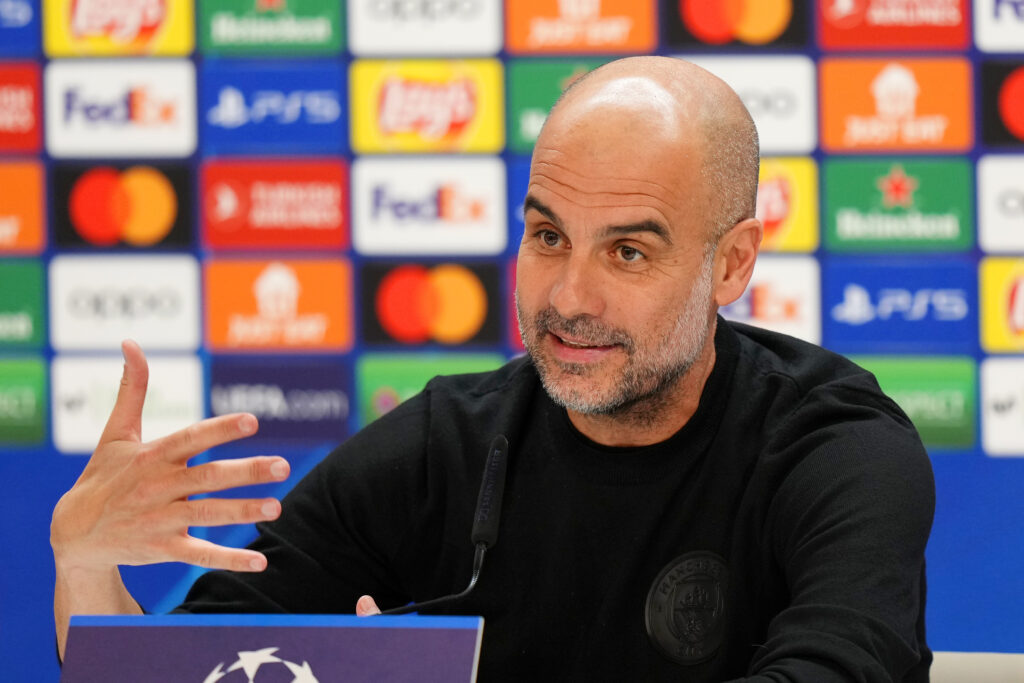guardiola Manchester City FC Training Session And Press Conference