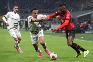 doue guela AC Milan v Stade Rennais FC: Knockout Round Play-offs First Leg - UEFA Europa League 2023/24