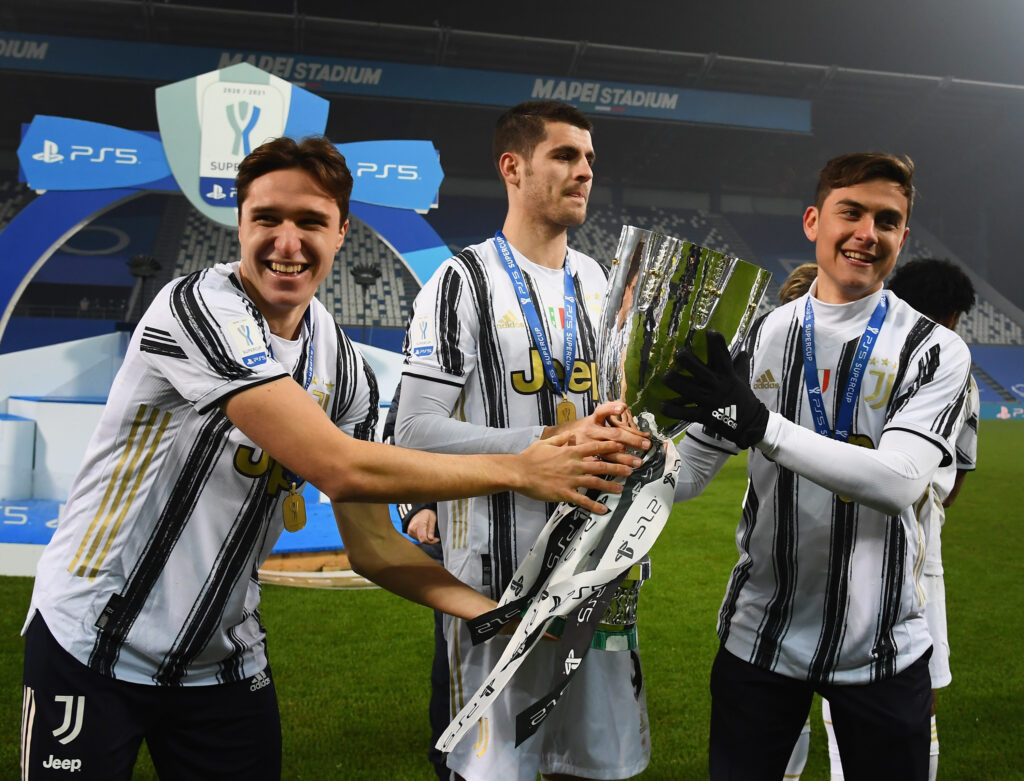 morata chiesa dybala Juventus v SSC Napoli - Italian PS5 Supercup