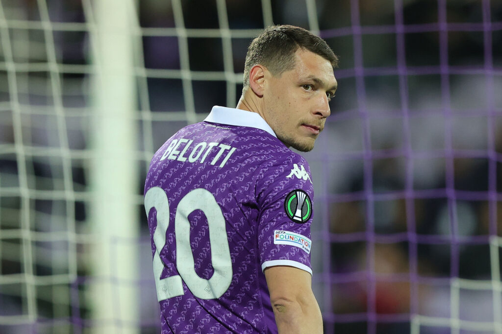 belotti ACF Fiorentina v Viktoria Plzen: Quarter-final  Second Leg - UEFA Europa Conference League 2023/2