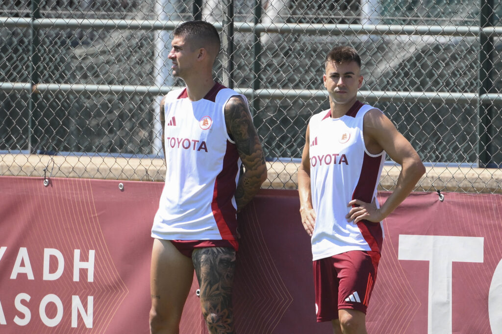 Mancini AS Roma Training Session