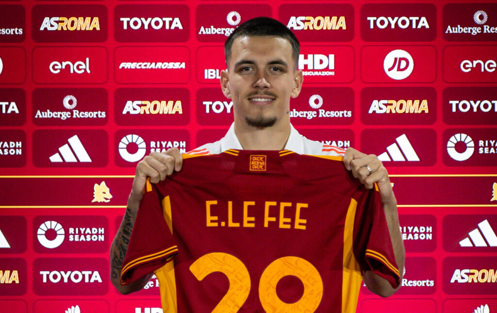 AS Roma Unveil New Signing Enzo Le Fee