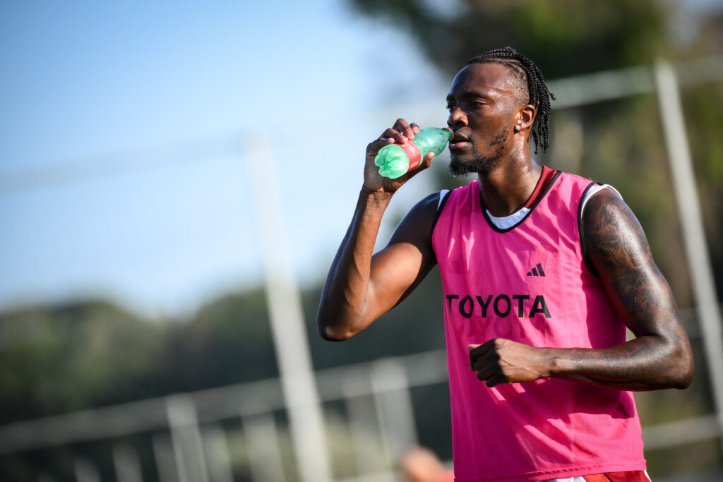 Abraham AS Roma Training Session