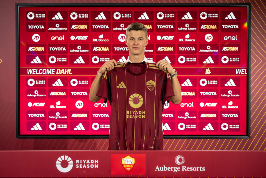 dahl AS Roma Unveil New Signing Samuel Dahl