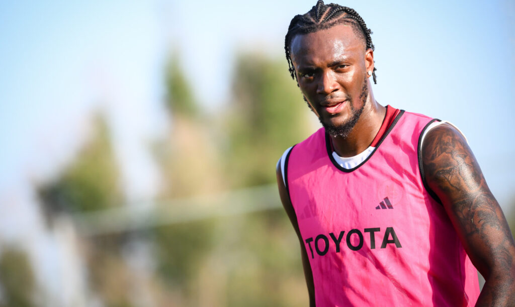 Abraham AS Roma Training Session