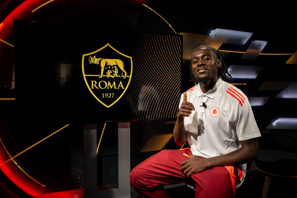 kone AS Roma Unveil New Signing Manu Kone