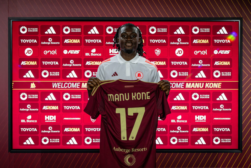 kone AS Roma Unveil New Signing Manu Kone