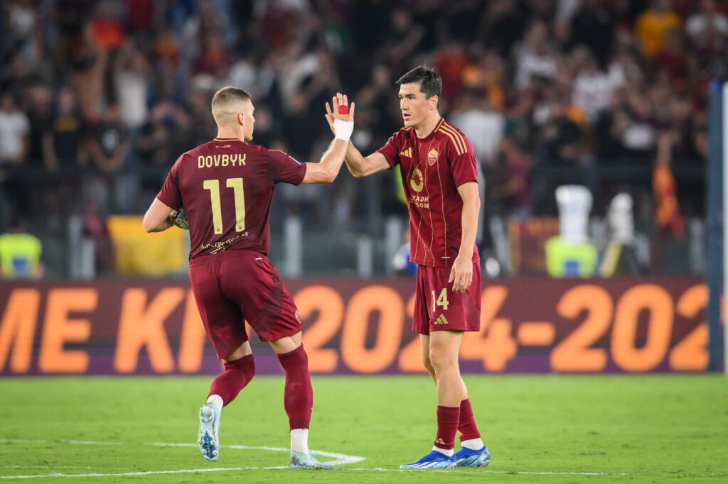 Dovbyk shomurodov AS Roma v Empoli - Serie A