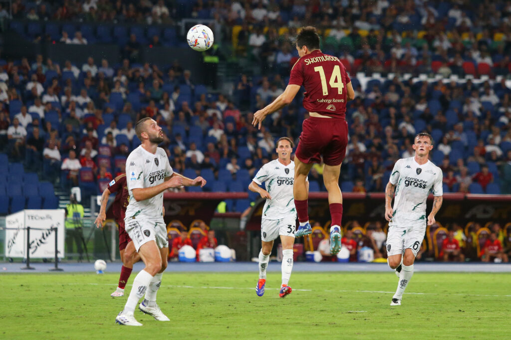 shomurodov AS Roma v Empoli - Serie A