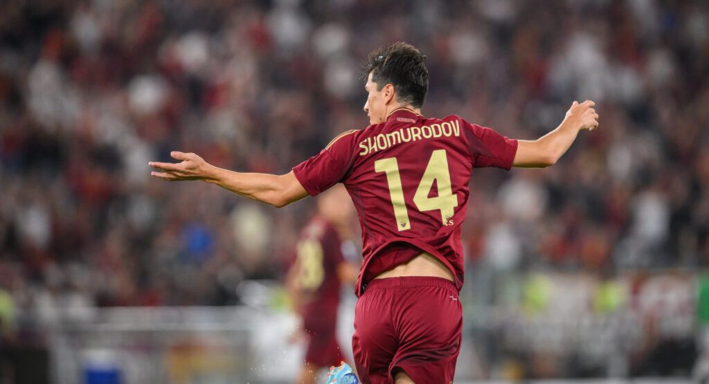 shomurodov AS Roma v Empoli - Serie A