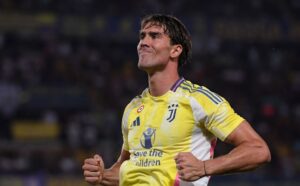 vlahovic Hellas Verona v Juventus - Serie A