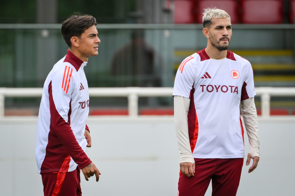 Paredes e Dybala AS Roma Training Session