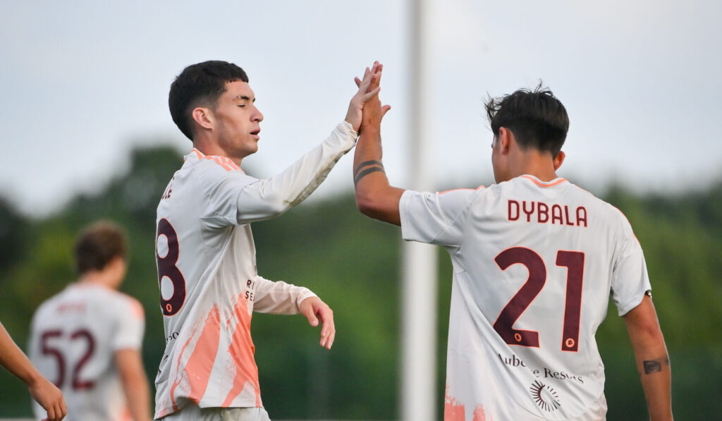 dybala e soule AS Roma v Barnsley - Pre-season Frienldy