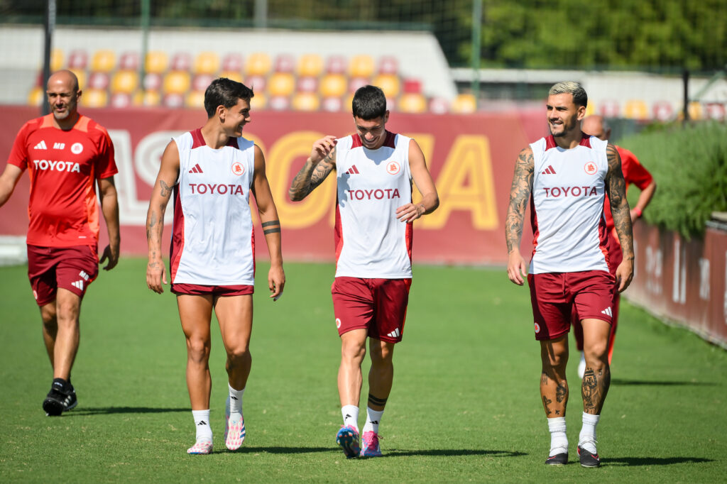 dybala soule paredes AS Roma Training Session