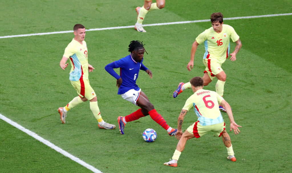 manu Koné France v Spain: Gold Medal Match: Men's Football - Olympic Games Paris 2024: Day 14