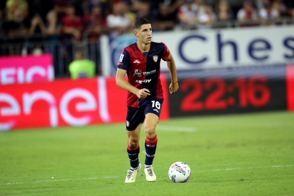 Matteo prati Cagliari v AS Roma - Serie A