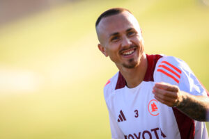 angelino AS Roma Training Session &amp; Press Conference