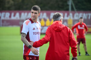 Gianluca Mancini e mister Ivan Juric