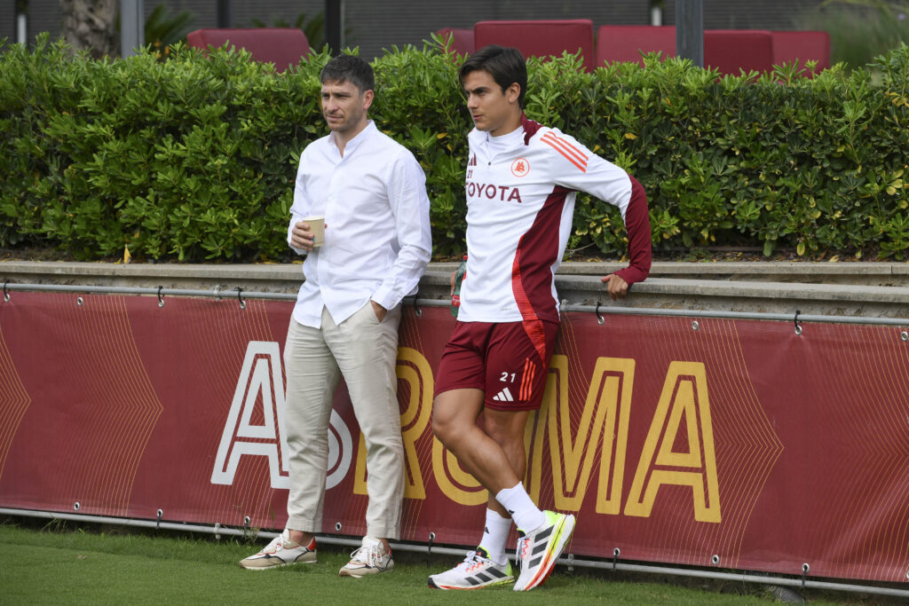 Dybala Ghsiolfi AS Roma Training Session