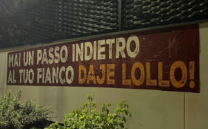 striscione pellegrini