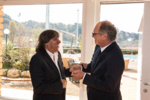 Paulo Roberto Falcao Visits As Roma Training Center bruno conti