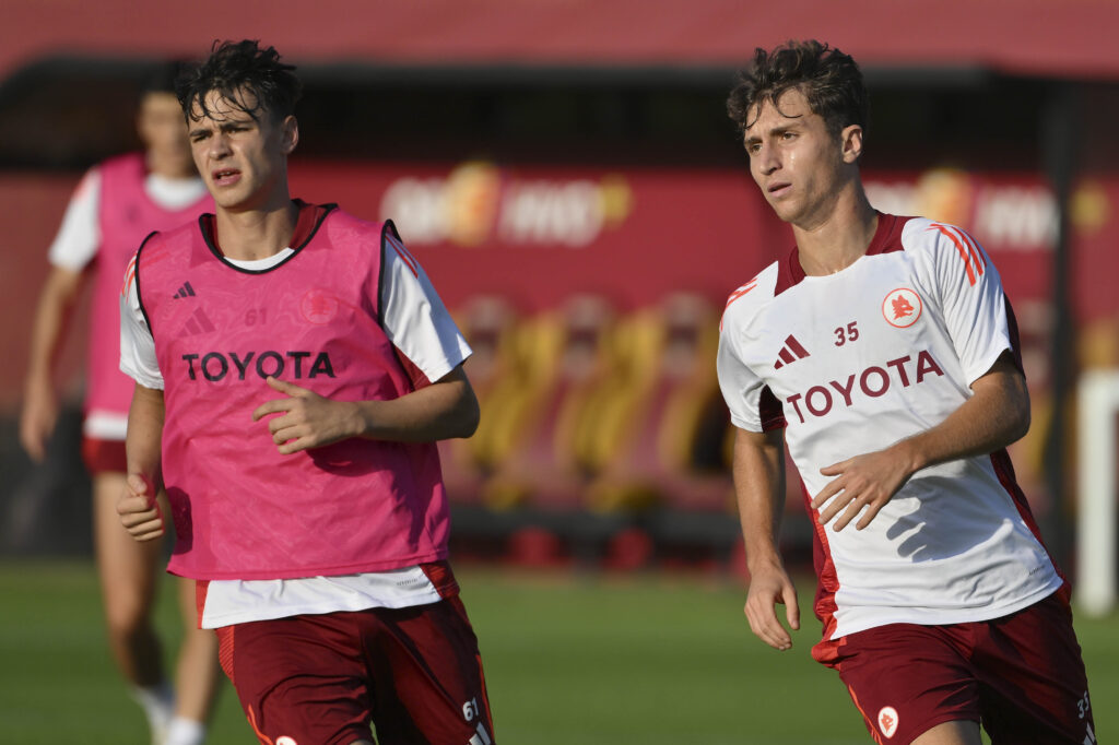 baldanzi pisilli AS Roma Training Session