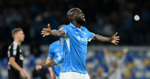lukaku Napoli v Como - Serie A