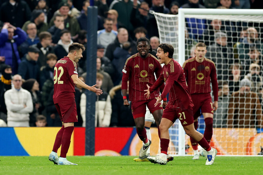 El Shaarawy Dybala Kone Tottenham Hotspur v AS Roma - UEFA Europa League 2024/25 League Phase MD5